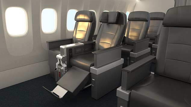 American Airlines была первой крупной авиакомпанией США, которая ввела надлежащие услуги премиум-эконома, но ожидала довольно унылых угольно-серых интерьеров.