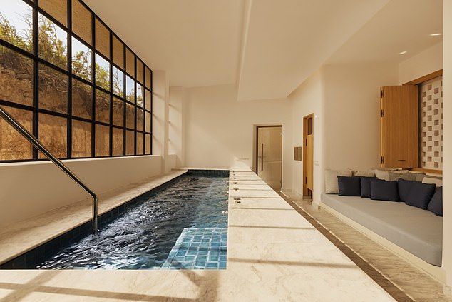 На фото спа-центр Six Senses Ibiza, роскошного курорта на северном побережье острова.