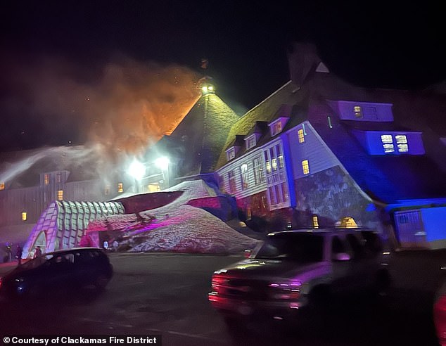 В апреле знаменитый отель Timberline Lodge на курорте, где снимался культовый фильм ужасов 1980-х годов «Сияние», оказался в центре внимания, когда в нем произошел пожар.