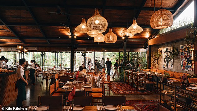 Kilo Kitchen (выше) является частью «растущей продовольственной сцены» в Переренане (третий) на Бали.