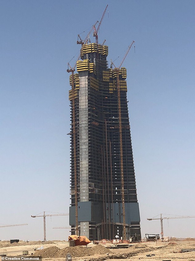 Once built, the tower (pictured), designed by Adrian Smith + Gordon Gill Architecture, the firm that designed the Burj Khalifa, will be roughly 180 metres taller than the Dubai landmark